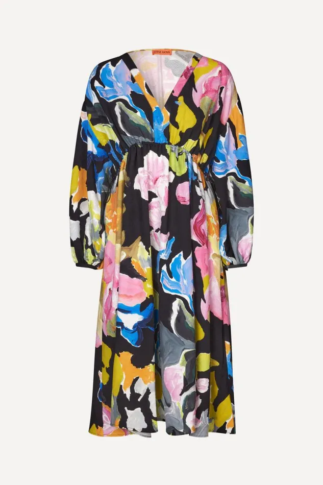 Stine Goya Dresses Veroma Dress 8211 Artistic Floral 8211 Women