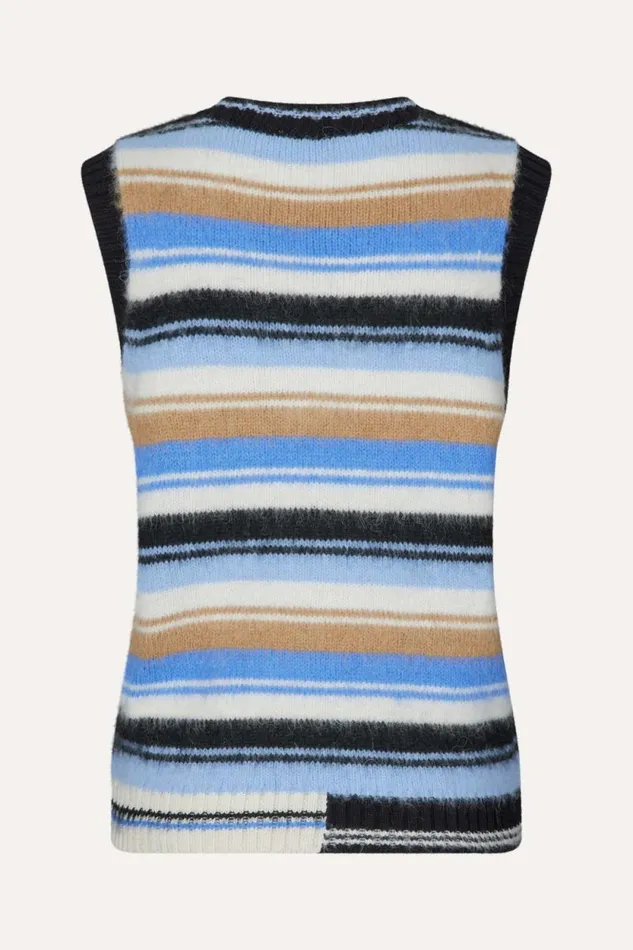 Stine Goya Knitwear SGRoberta Vest 8211 Classic Stripe 8211 Women