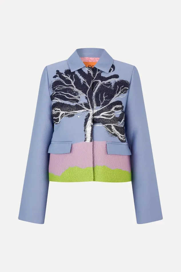 Stine Goya Outerwear Boxy Straight Jacket 8211 Tree 8211 Women