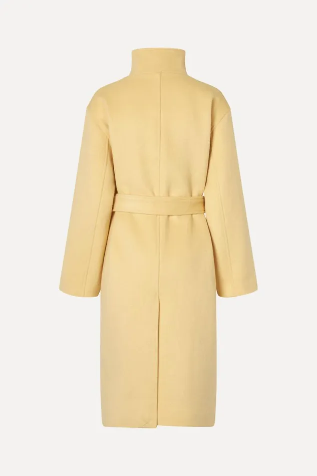 Stine Goya Outerwear Long Sleeve High Collar Coat 8211 Butter Milk 8211 Women