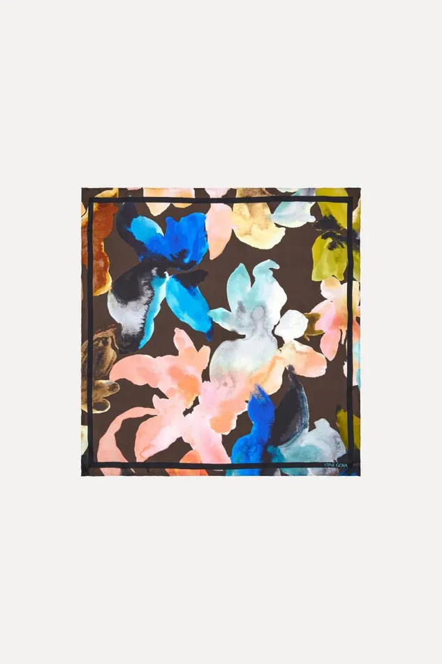Stine Goya Scarves Small Scarf 8211 Aquarelle Garden 8211 Women