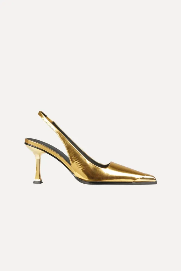Stine Goya Shoes Eiffel Heels 8211 Gold Mirrored 8211 Women