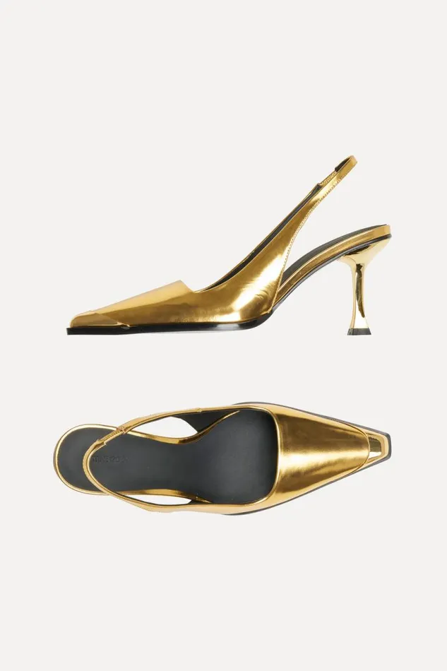 Stine Goya Shoes Eiffel Heels 8211 Gold Mirrored 8211 Women