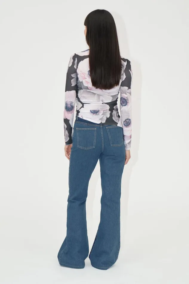 Stine Goya Tops and Shirts Asymmetric Long Sleeve Top 8211 Nostalgic Anemone 8211 Women