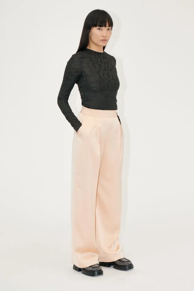 Stine Goya Tops and Shirts Elastic Long Sleeve Top 8211 Liquified Logo 8211 Women