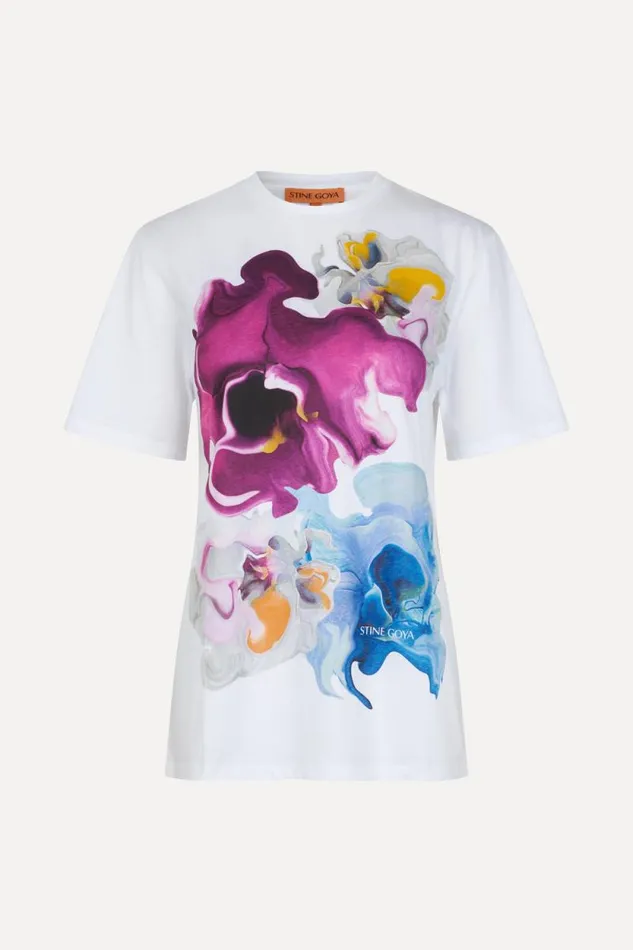Stine Goya Tops and Shirts SGMargila Tshirt 8211 Wild Orchid 8211 Women