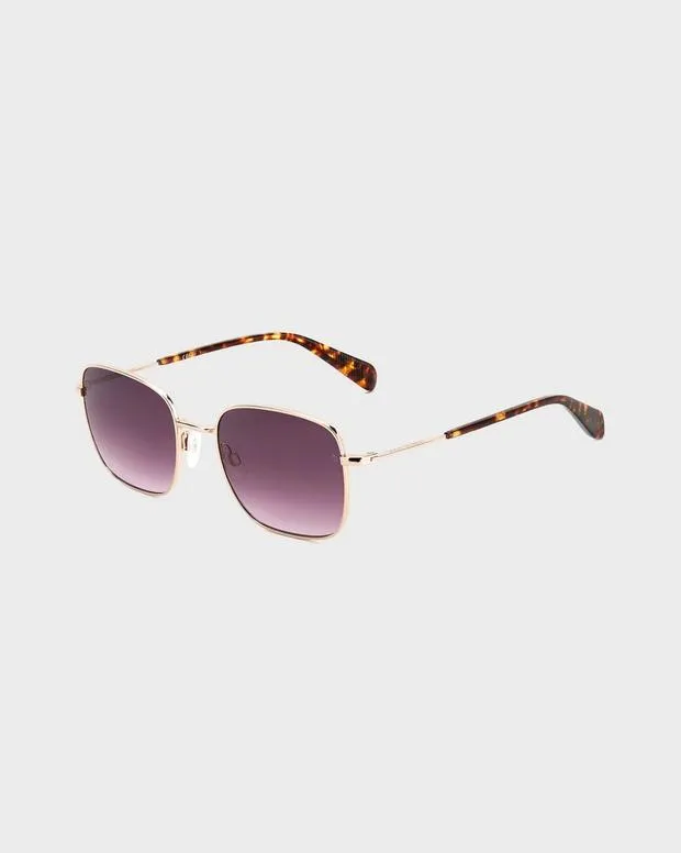 Sunglasses Men Rag and Bone Breton Red Gold