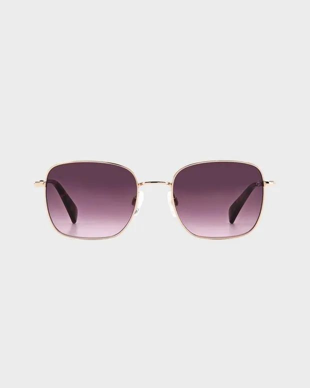 Sunglasses Men Rag and Bone Breton Red Gold