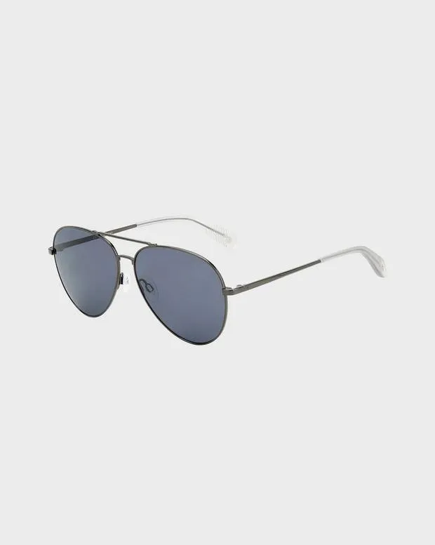 Sunglasses WomenMen Rag and Bone Ren Dark Ruthenium Grey