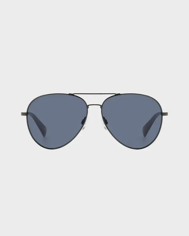 Sunglasses WomenMen Rag and Bone Ren Dark Ruthenium Grey