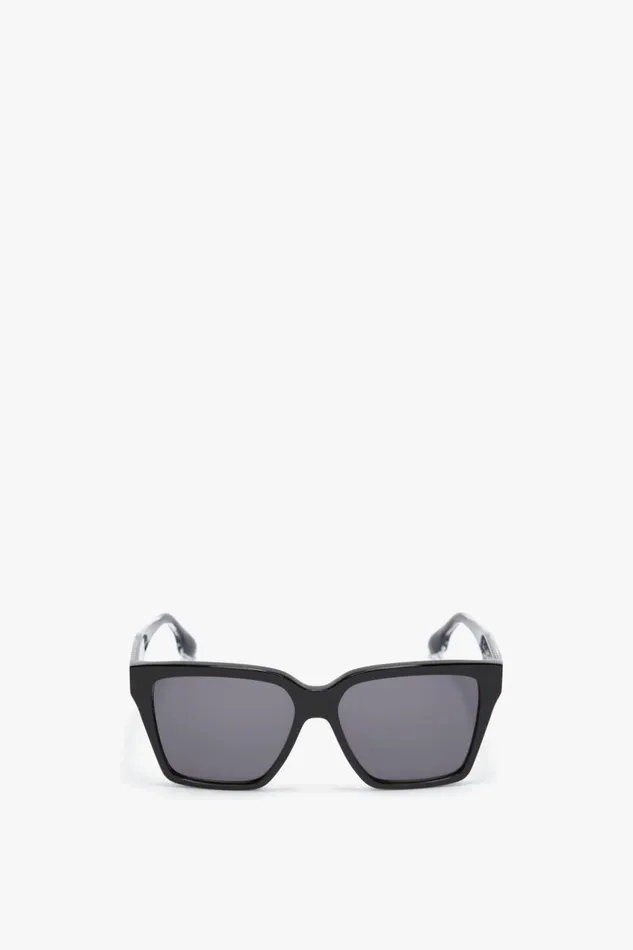 Sunglasses Women Victoria Beckham Soft Square Frame Sunglasses In Black