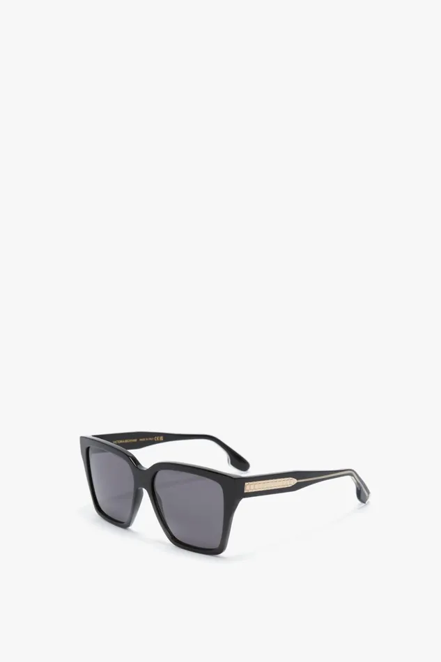 Sunglasses Women Victoria Beckham Soft Square Frame Sunglasses In Black