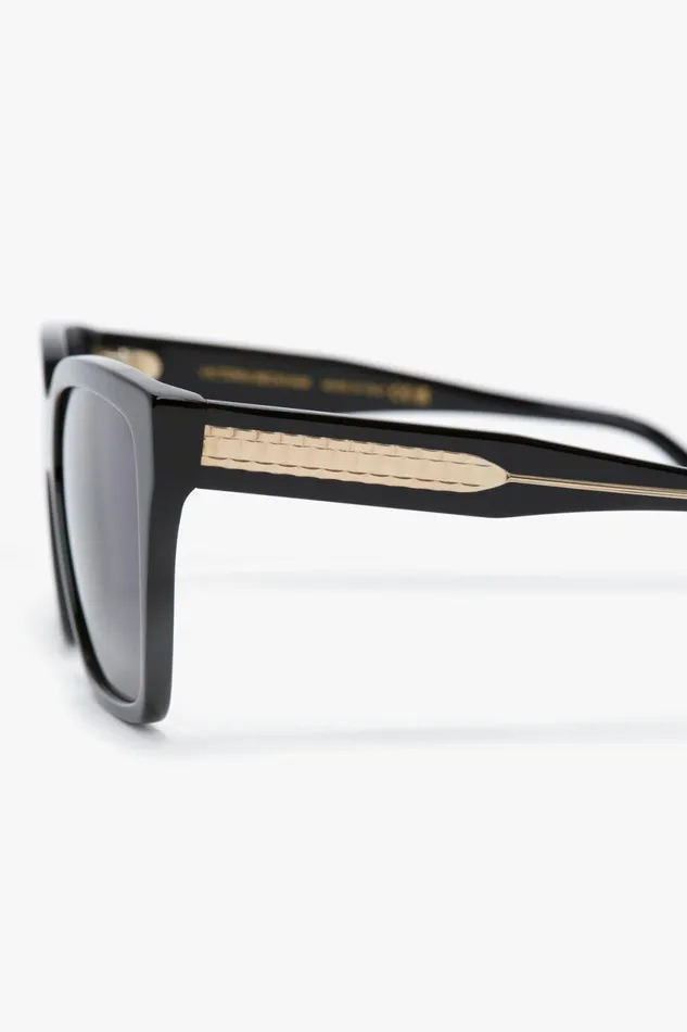 Sunglasses Women Victoria Beckham Soft Square Frame Sunglasses In Black