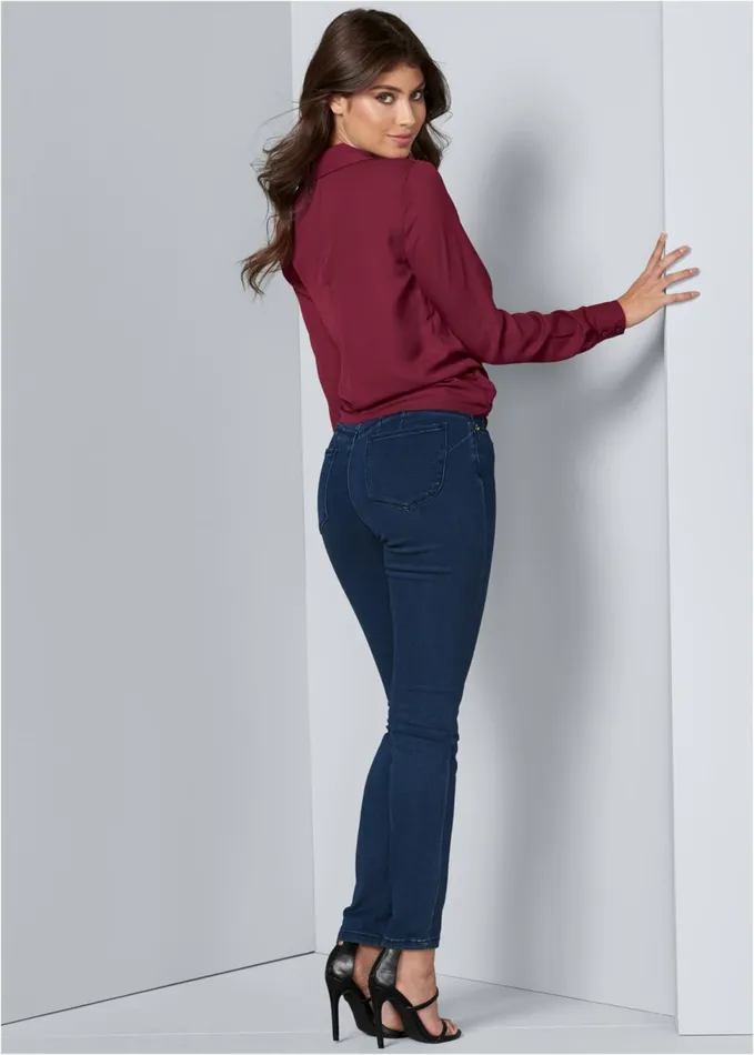 SURPLICE SIDE TIE BLOUSE Wine Women VENUS Night Out Tops