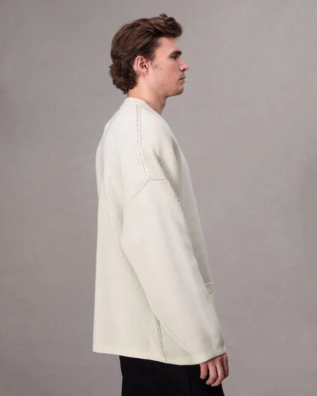 Sweaters Men Rag and Bone Keaton Cotton Cardigan Ivory