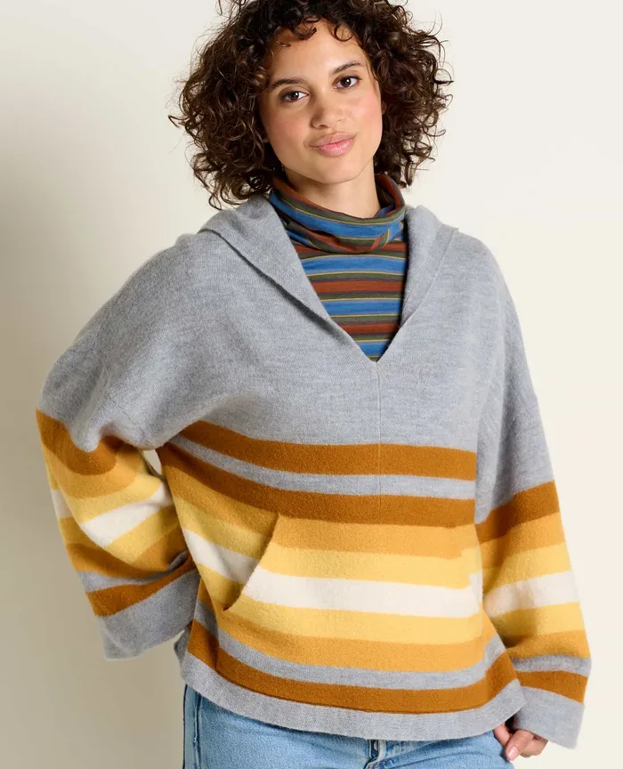 Sweaters ToadandCo Women8217s Heartfelt Poncho Acorn Stripe