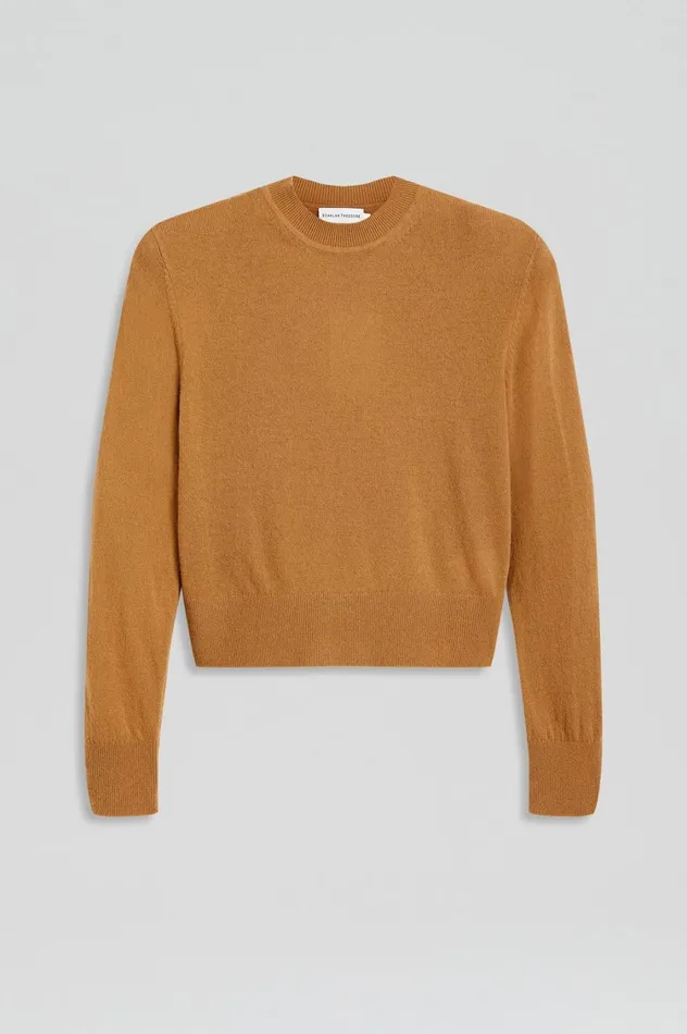 Sweaters Women Scanlan Theodore FINE WOOL SWEATER Camel Sweaters Women Scanlan Theodore FINE WOOL SWEATER Camel
