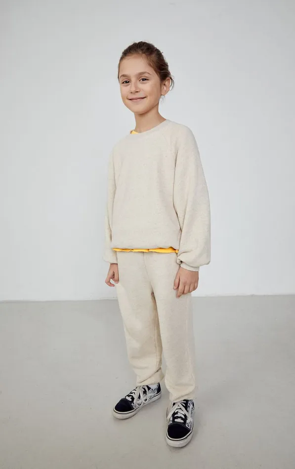 Sweatshirt Itonay Melange Ecru Kids American Vintage Sweatshirts Sweatshirt Itonay Melange Ecru Kids American Vintage Sweatshirts