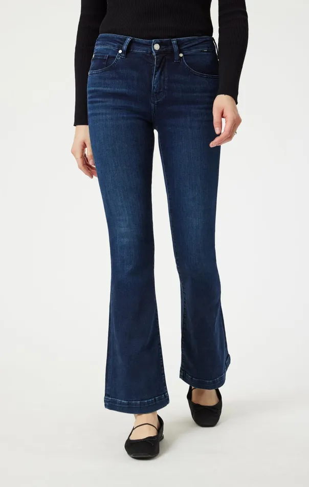 Sydney Flare In Deep Brushed Feather Blue Women Mavi Jeans Denim Sydney Flare In Deep Brushed Feather Blue Women Mavi Jeans Denim