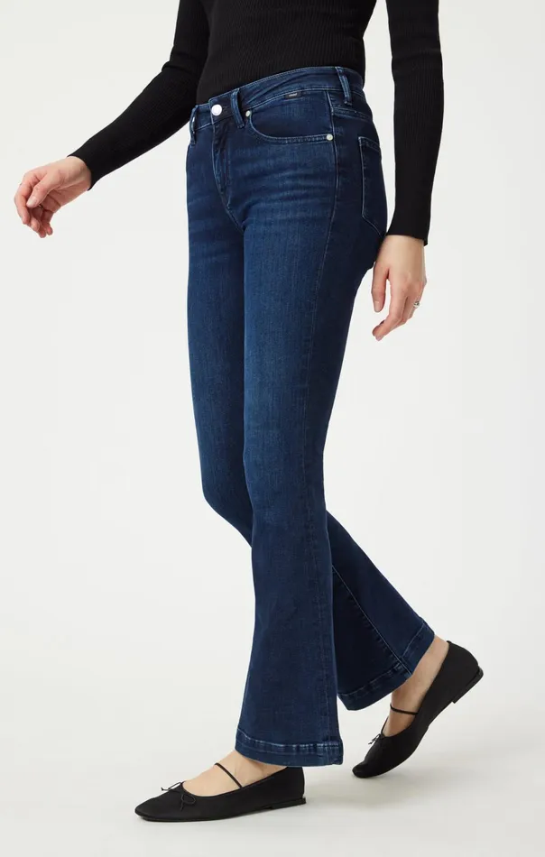 Sydney Flare In Deep Brushed Feather Blue Women Mavi Jeans Denim Sydney Flare In Deep Brushed Feather Blue Women Mavi Jeans Denim