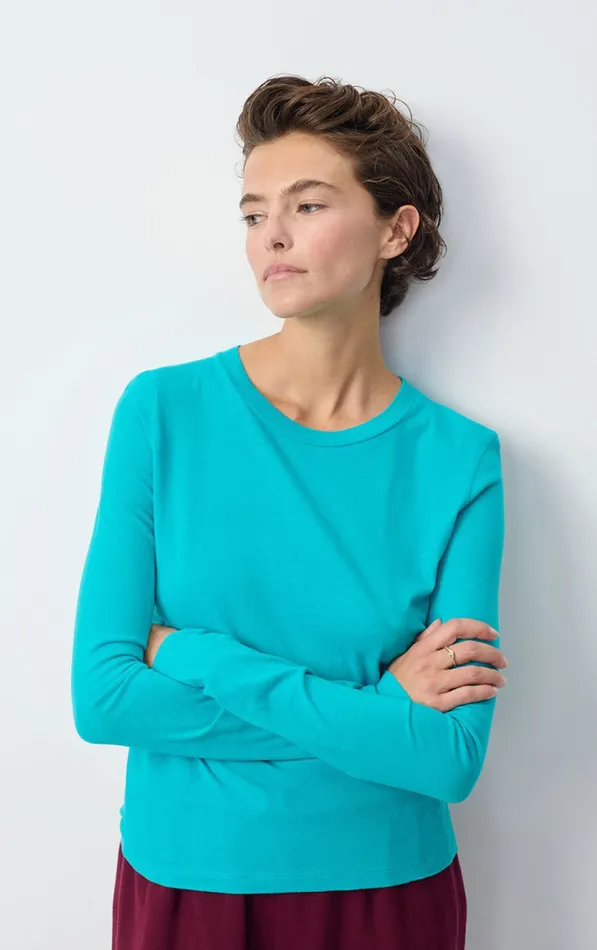 TShirt Gamipy Aqua Women American Vintage Long Sleeve TShirts