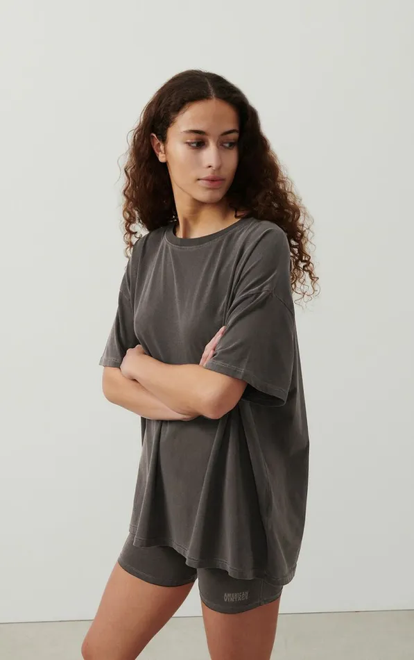 TShirt Pymaz Vintage Carbon Women American Vintage Short Sleeve TShirts TShirt Pymaz Vintage Carbon Women American Vintage Short Sleeve TShirts