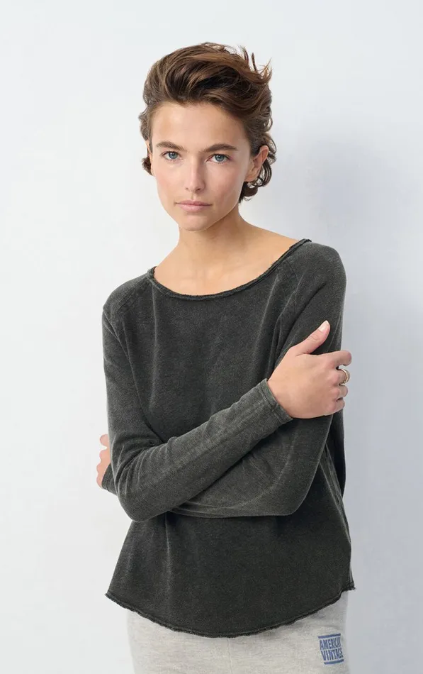 TShirt Sonoma Vintage Black Women American Vintage Long Sleeve TShirts TShirt Sonoma Vintage Black Women American Vintage Long Sleeve TShirts