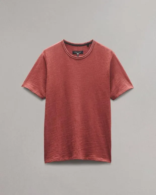 TShirts and Henleys Men Rag and Bone Classic Flame TShirt Maroon