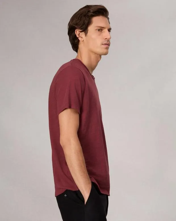 TShirts and Henleys Men Rag and Bone Classic Flame TShirt Maroon