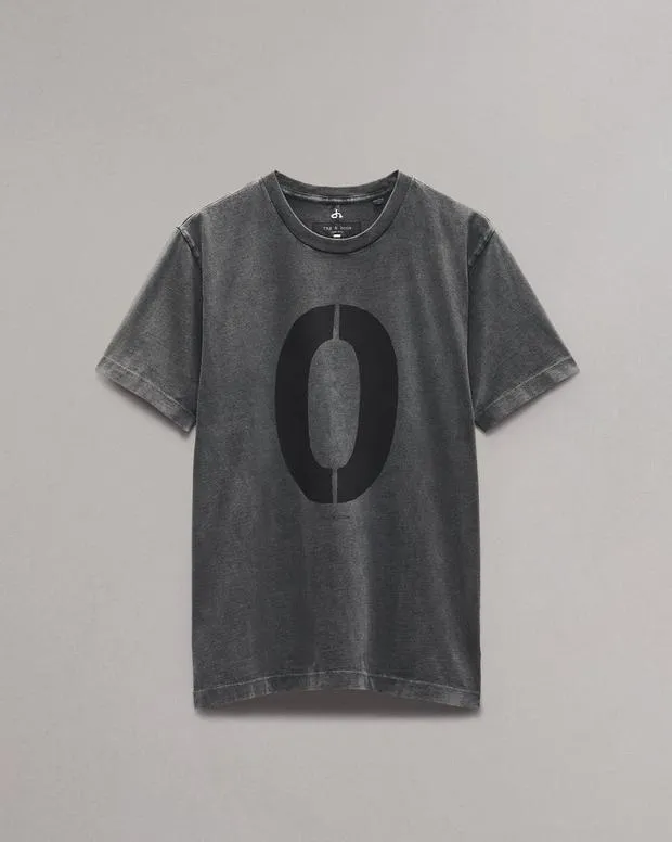 TShirts and Henleys Men Rag and Bone Rb Number 0 TShirt Washed Black