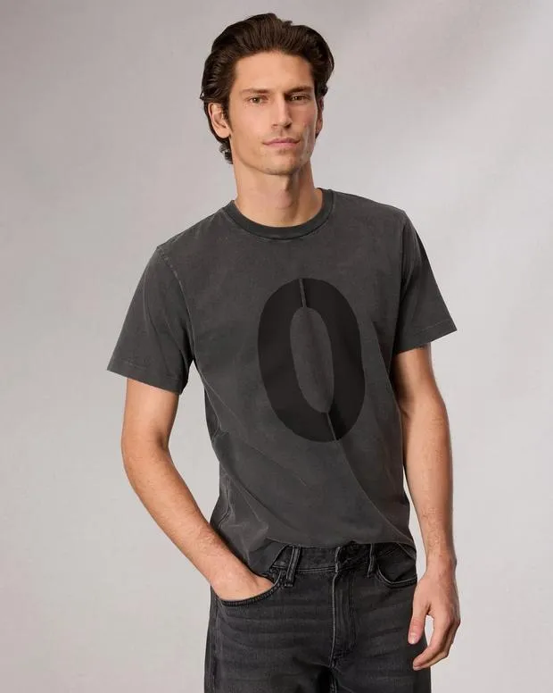 TShirts and Henleys Men Rag and Bone Rb Number 0 TShirt Washed Black