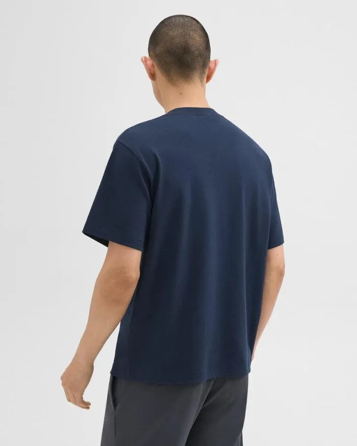 TShirts Polos Men Theory Relaxed Tee In Cotton Jersey Baltic TShirts Polos Men Theory Relaxed Tee In Cotton Jersey Baltic