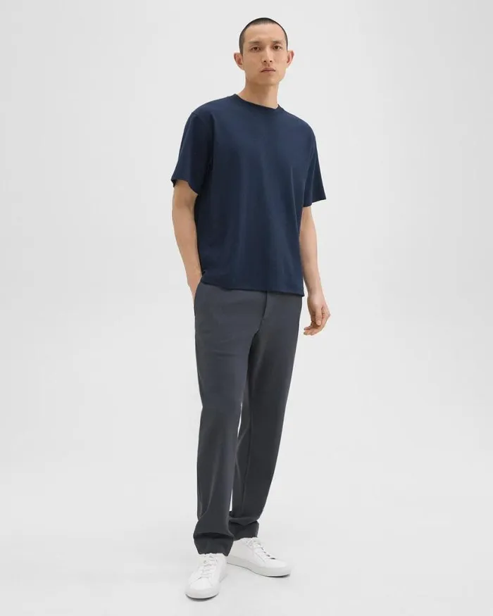 TShirts Polos Men Theory Relaxed Tee In Cotton Jersey Baltic TShirts Polos Men Theory Relaxed Tee In Cotton Jersey Baltic