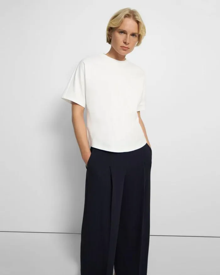 TShirts Tank Tops Women Theory Dolman Sleeve Tee In Cotton Jersey White TShirts Tank Tops Women Theory Dolman Sleeve Tee In Cotton Jersey White