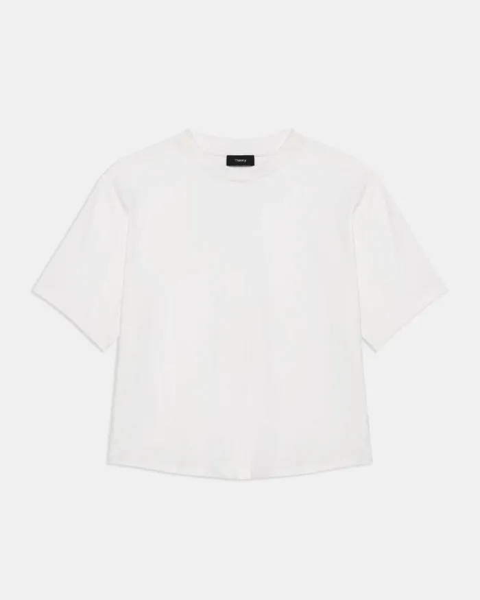 TShirts Tank Tops Women Theory Dolman Sleeve Tee In Cotton Jersey White TShirts Tank Tops Women Theory Dolman Sleeve Tee In Cotton Jersey White