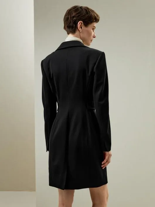 Tailored DoubleBreasted Dress Coat Women Jumpsuits Lilysilk Knitwear