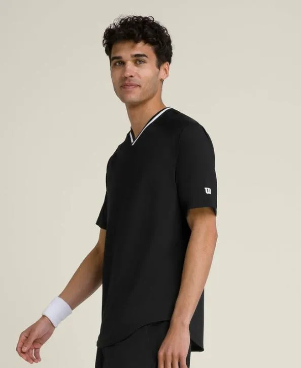 Tanks and TShirts Men Wilson Newport Performance VNeck Tee Black Tanks and TShirts Men Wilson Newport Performance VNeck Tee Black