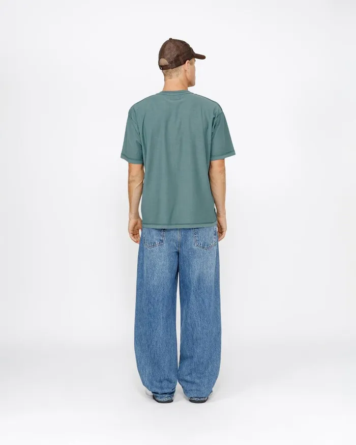 Tees MenWomen Stussy LAZY TEE Deep Teal