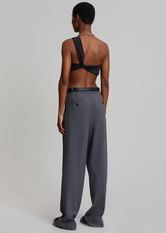 The Frankie Shop Bottoms Bea Suit Pants 8211 Charcoal 8211 Women