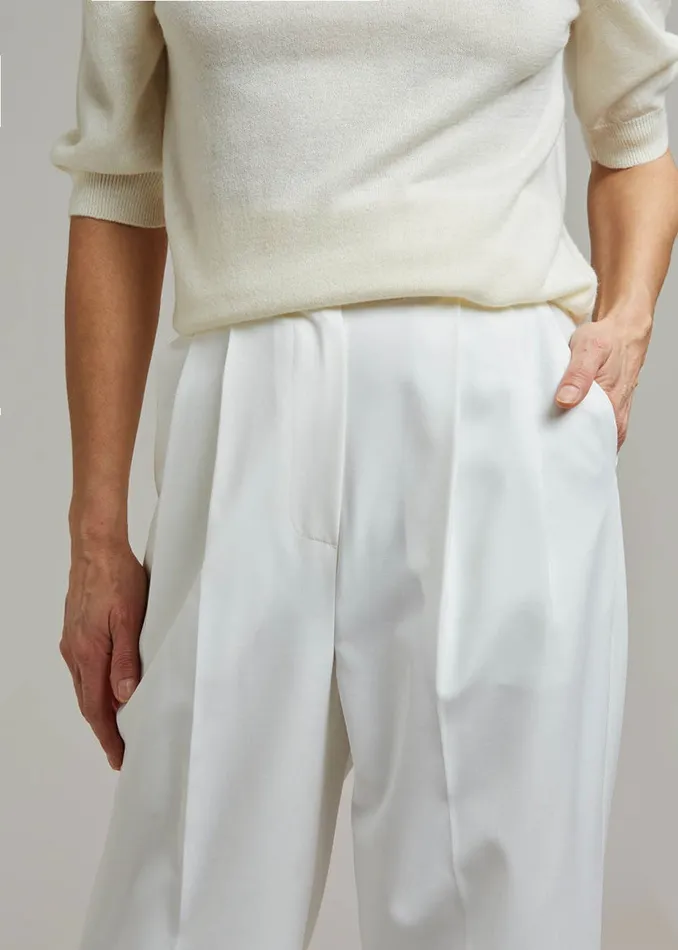 The Frankie Shop Bottoms Bea Suit Pants 8211 White 8211 Women