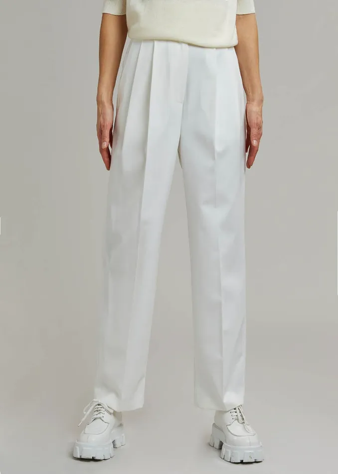 The Frankie Shop Bottoms Bea Suit Pants 8211 White 8211 Women
