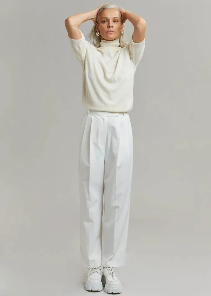 The Frankie Shop Bottoms Bea Suit Pants 8211 White 8211 Women