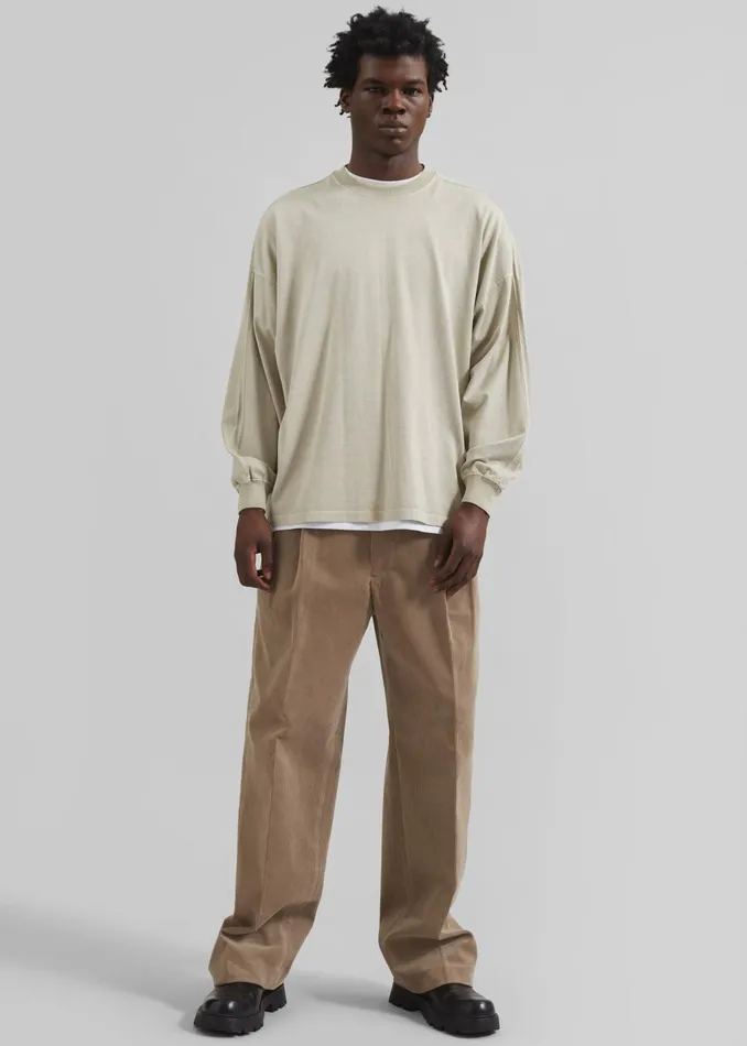 The Frankie Shop Bottoms Beo Corduroy Suit Pants 8211 Latte 8211 Men