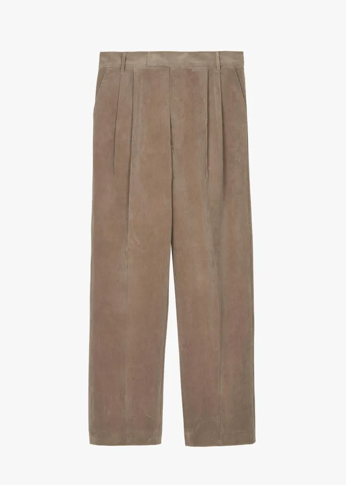The Frankie Shop Bottoms Beo Corduroy Suit Pants 8211 Latte 8211 Men