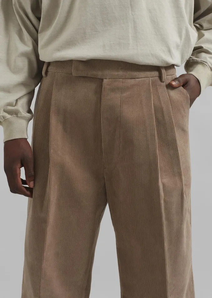 The Frankie Shop Bottoms Beo Corduroy Suit Pants 8211 Latte 8211 Men