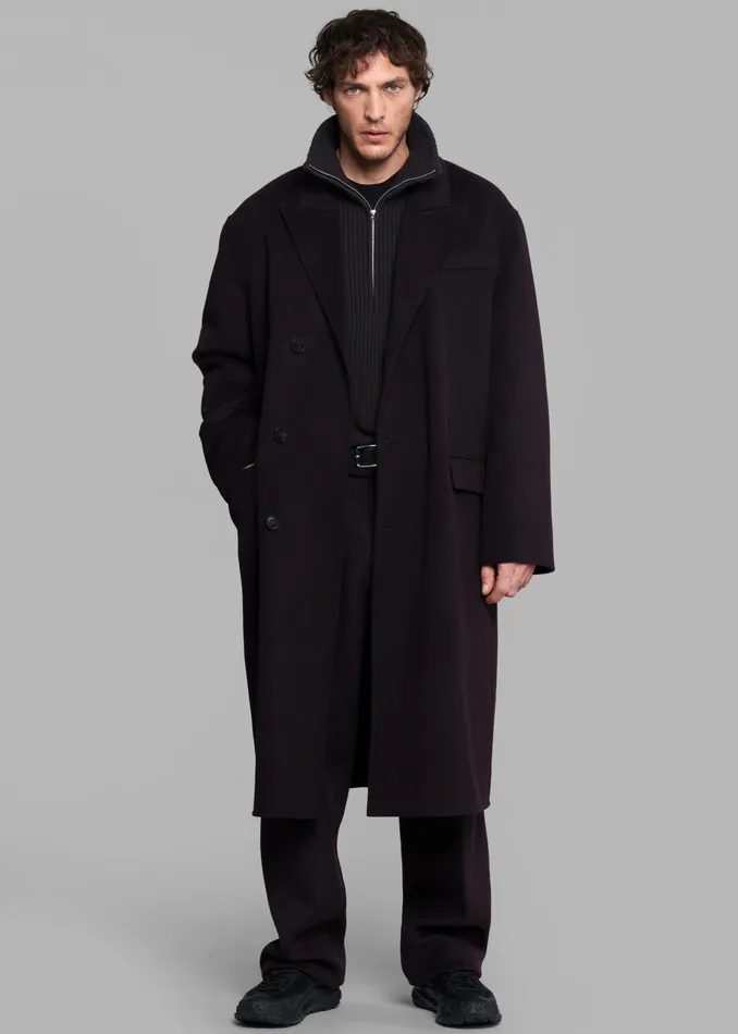 The Frankie Shop Bottoms Beo Wool Suit Pants 8211 Dark Plum 8211 Men