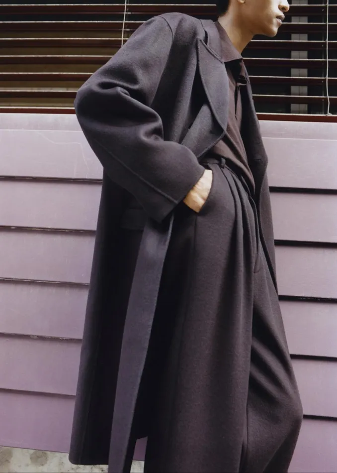 The Frankie Shop Bottoms Beo Wool Suit Pants 8211 Dark Plum 8211 Men