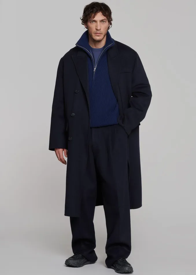 The Frankie Shop Bottoms Beo Wool Suit Pants 8211 Navy 8211 Men