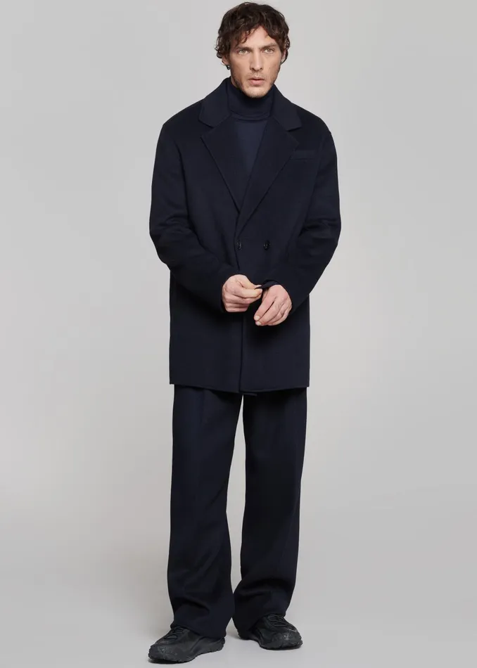 The Frankie Shop Bottoms Beo Wool Suit Pants 8211 Navy 8211 Men