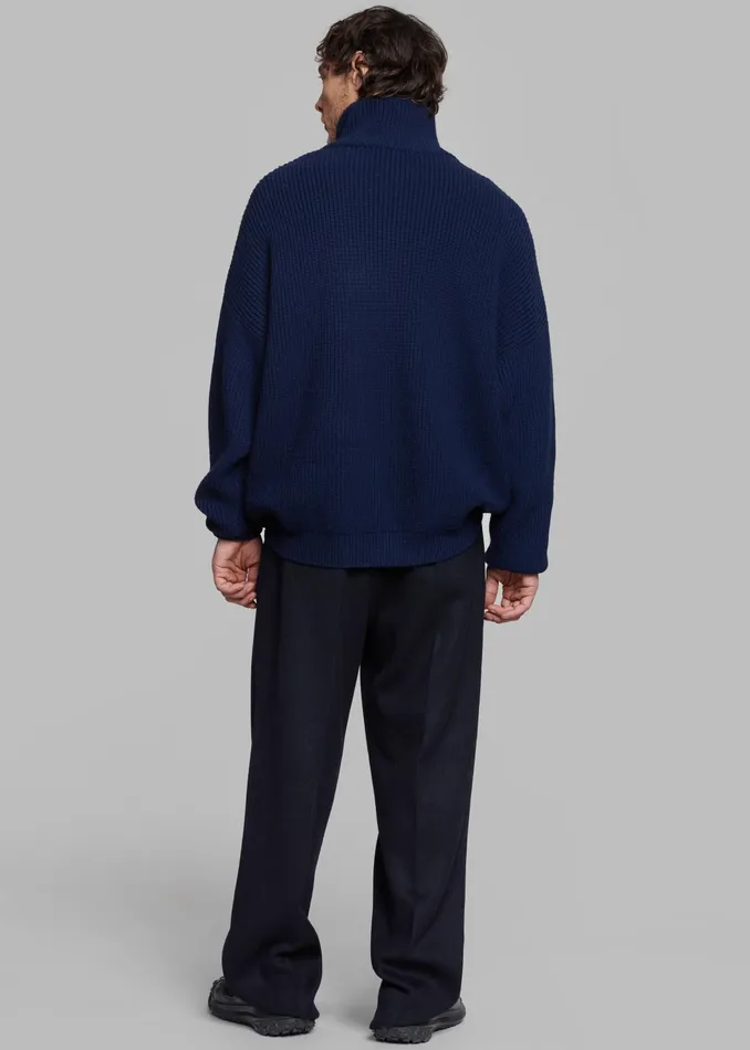 The Frankie Shop Bottoms Beo Wool Suit Pants 8211 Navy 8211 Men